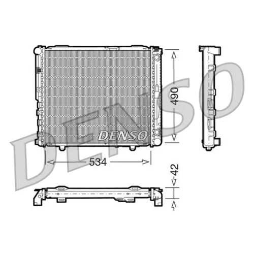 Chladič motora DRM17032 /DENSO/
