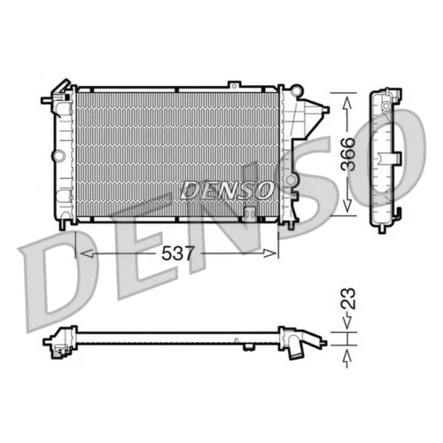 Chladič motora DRM20023 /DENSO/