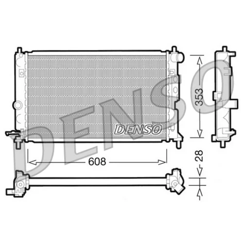 Chladič motora DENSO DRM20027
