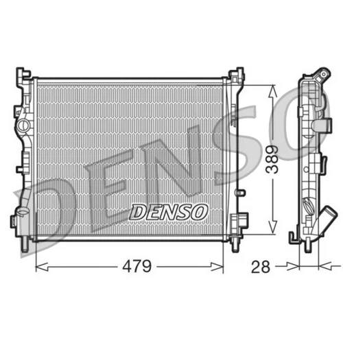Chladič motora DENSO DRM23016