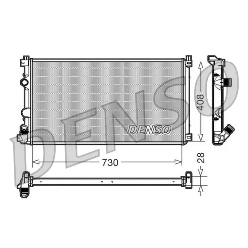Chladič motora DENSO DRM23092