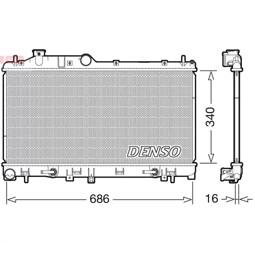 Chladič motora DENSO DRM36024