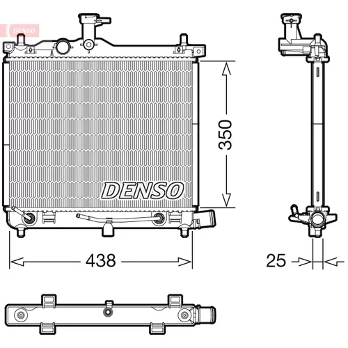 Chladič motora DENSO DRM41023