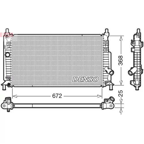 Chladič motora DENSO DRM44034