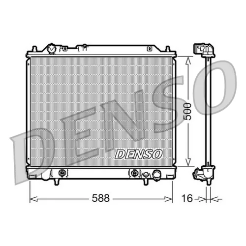Chladič motora DENSO DRM45013