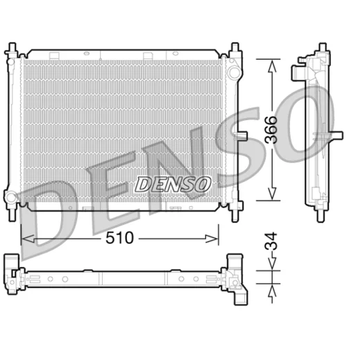 Chladič motora DENSO DRM46038