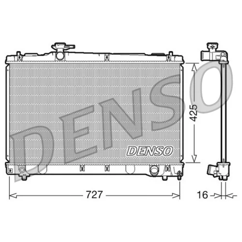 Chladič motora DRM50034 /DENSO/