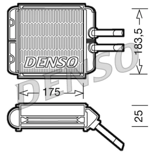 Výmenník tepla vnútorného kúrenia DENSO DRR08001