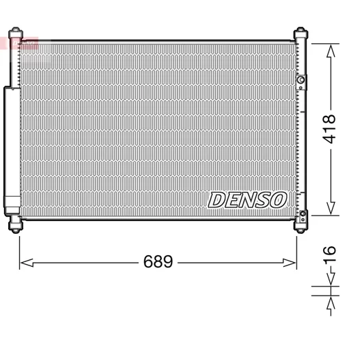 Kondenzátor klimatizácie DENSO DCN47006