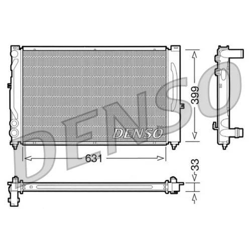 Chladič motora DENSO DRM02020