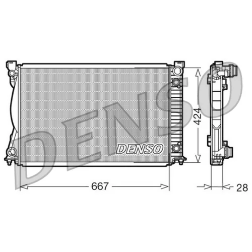 Chladič motora DENSO DRM02039