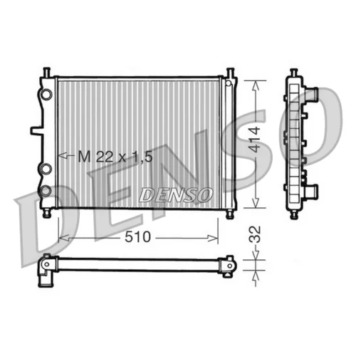 Chladič motora DENSO DRM09024