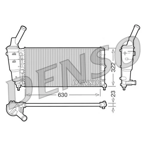 Chladič motora DENSO DRM13005