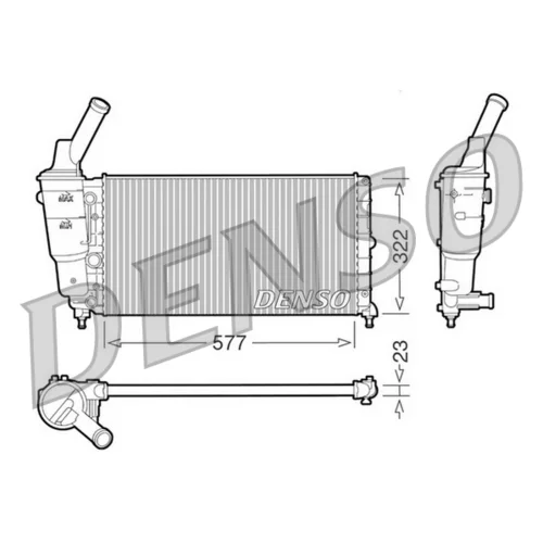 Chladič motora DENSO DRM13006