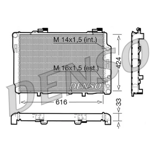 Chladič motora DENSO DRM17071