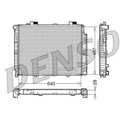 Chladič motora DENSO DRM17088