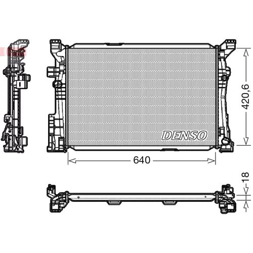 Chladič motora DENSO DRM17096