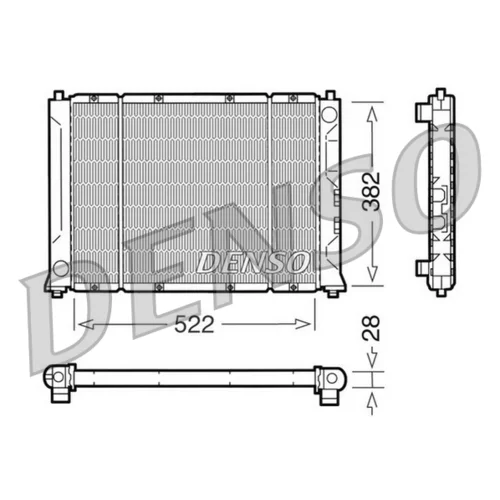 Chladič motora DENSO DRM24012