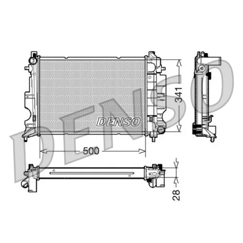Chladič motora DENSO DRM25011