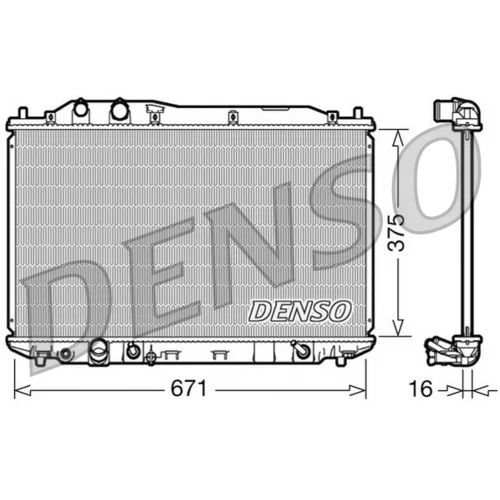 Chladič motora DENSO DRM40018
