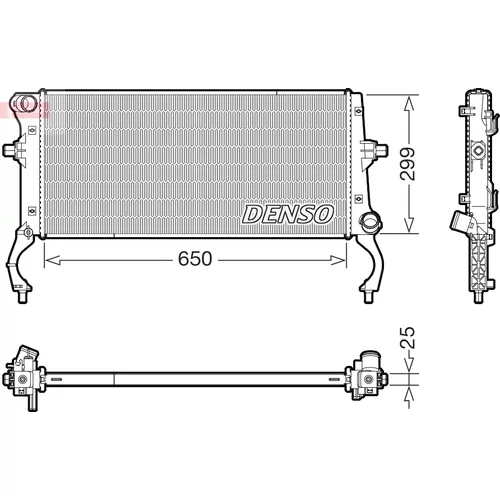 Chladič motora DENSO DRM43023