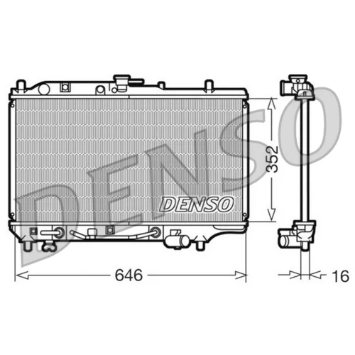 Chladič motora DENSO DRM44005