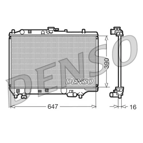 Chladič motora DENSO DRM44006