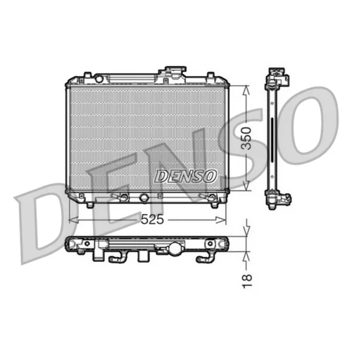 Chladič motora DENSO DRM47002