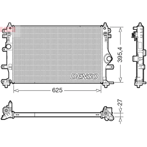 Chladič motora DRM50128 /DENSO/