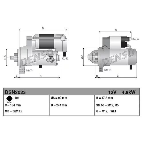 Štartér DSN2023 /DENSO/ - obr. 3