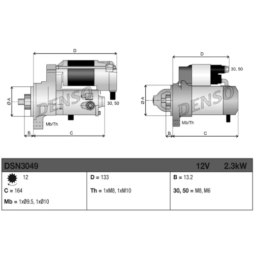 Štartér DSN3049 /DENSO/ - obr. 2