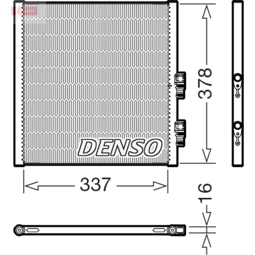 Kondenzátor klimatizácie DENSO DCN02051