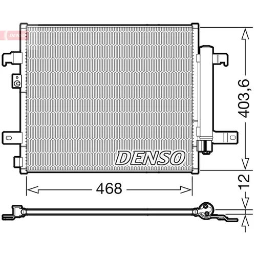 Kondenzátor klimatizácie DENSO DCN09124