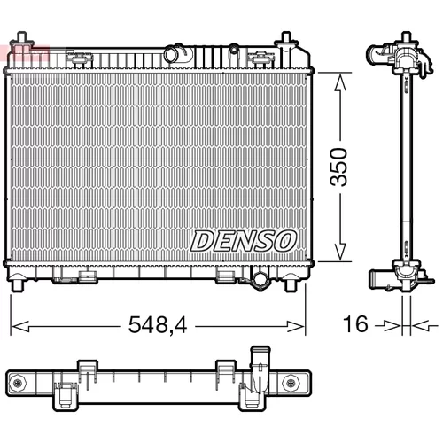 Chladič motora DRM10113 /DENSO/