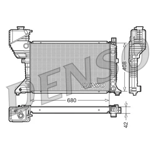 Chladič motora DRM17017 /DENSO/