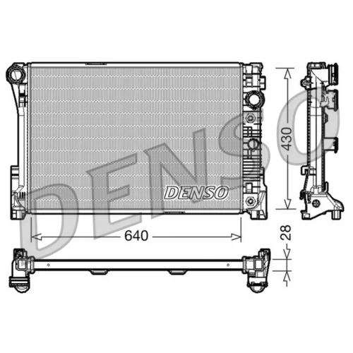 Chladič motora DENSO DRM17043