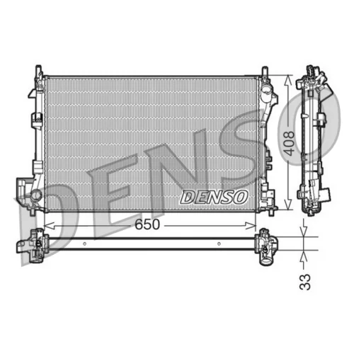 Chladič motora DENSO DRM20087