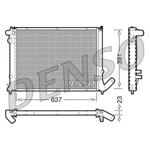 Chladič motora DENSO DRM21050