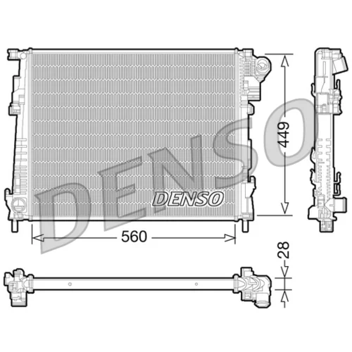Chladič motora DENSO DRM23094