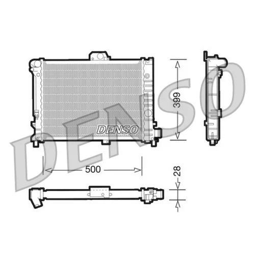Chladič motora DENSO DRM25005