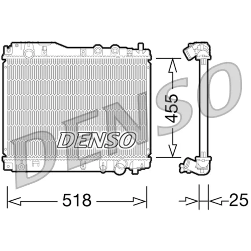 Chladič motora DENSO DRM40027