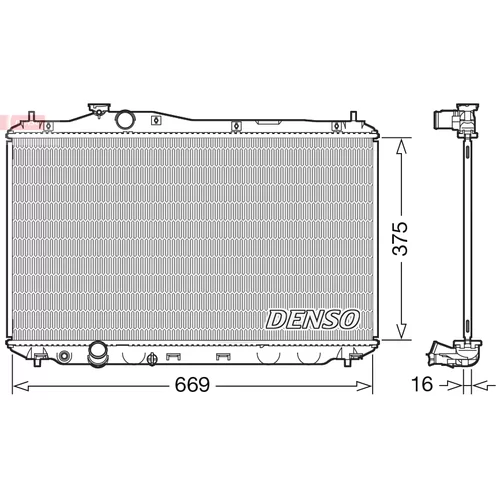 Chladič motora DENSO DRM40042