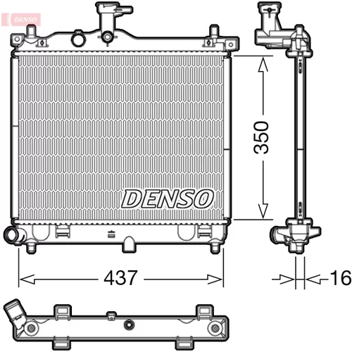 Chladič motora DENSO DRM41012