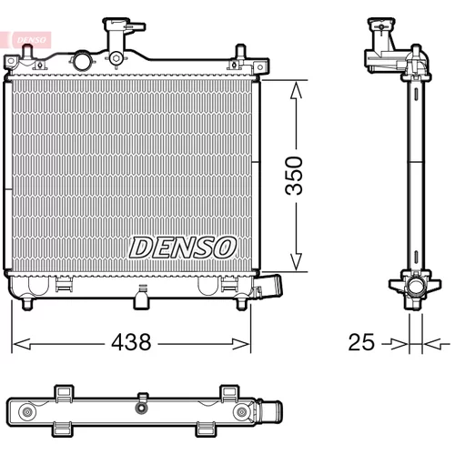 Chladič motora DENSO DRM41021