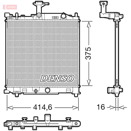 Chladič motora DENSO DRM47040
