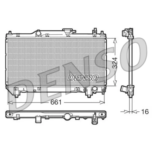 Chladič motora DENSO DRM50015