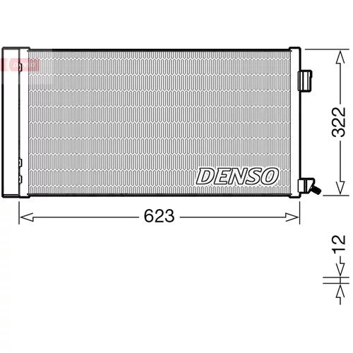 Kondenzátor klimatizácie DENSO DCN11010
