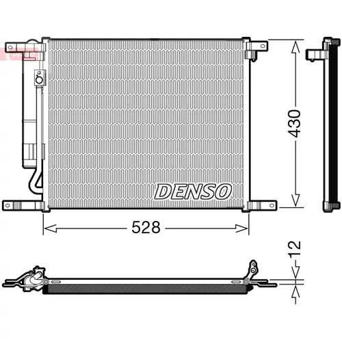 Kondenzátor klimatizácie DENSO DCN15009