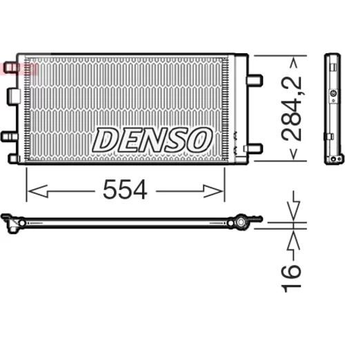Kondenzátor klimatizácie DENSO DCN41039