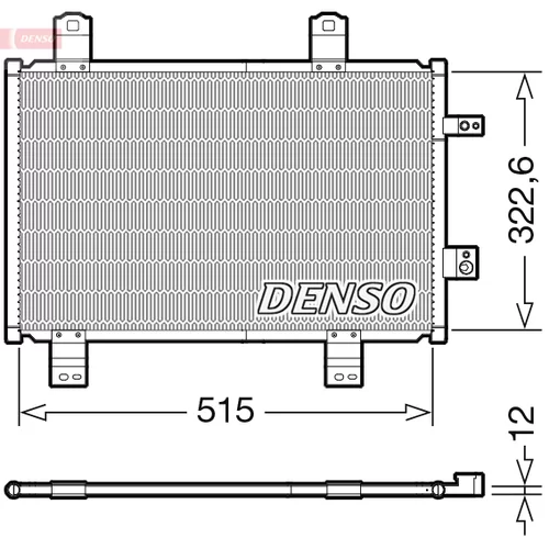 Kondenzátor klimatizácie DENSO DCN44018